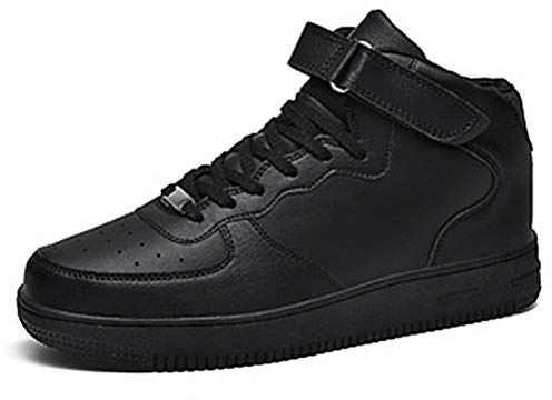 Zapatillas Altas de Mujer Zapatos con Cordones Pisos Otoño Invierno PU Gimnasio Vulcanizado Casual Deportes Zapatillas de Deporte al Aire Libre