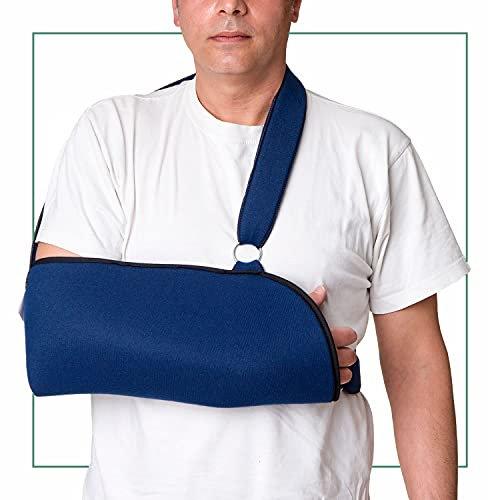 Ortones - Tutore Regolabile per Spalla e Braccio – Sling Immobilizzatore per Braccio Destro - Taglia Universale - Supporto e Sostegno - Blu