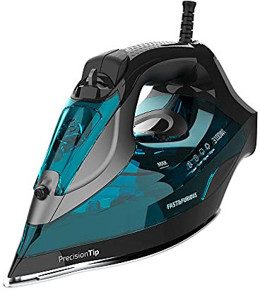 Cecotec 3100 W ultra-leistungsstarkes Dampfbügeleisen Fast&Furious 5055 Pro. Hochfester Keramiksohle und besserem Turbo Slide, Berührungssensor, Kontinuierlicher Dampf von 65 g/min