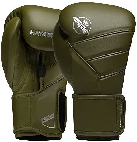 Hayabusa T3 Kanpeki Guantes de Boxeo de Cuero para Hombres y Mujeres para Entrenamiento de Sparring con Bolsa Pesada y Trabajo con Manoplas - Verde, 12 oz