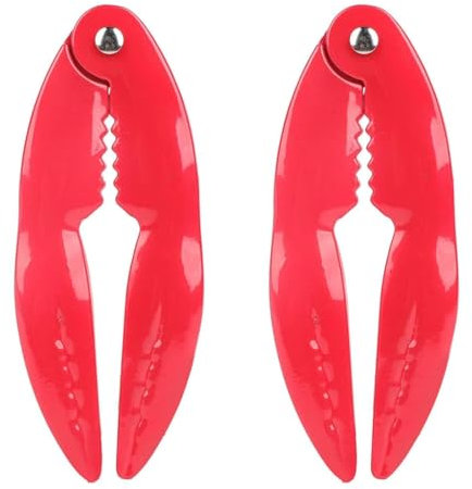 2 pezzi cracker e strumenti per frutti di mare, pinze per granchi con clip per frutti di mare, cracker per aragoste, cracker per granchi e strumenti per gambe di granchio, cracker, molluschi