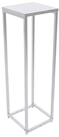 Support de Fleurs en métal - Colonne en métal - Tabouret Moderne - pour Mariage, fête, dîner (26 x 26 x 100 cm)