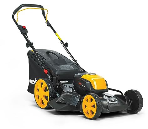 Mowox® EM 4640 PX Lithium-Ion Akku-Rasenmäher mit Stahlgehäuse und EASY2STORE-Funktion, inkl. Mulchkeil, Fangsack, Höhenverstellung, kugelgelagerte Räder (ohne Batterie & onhe Ladegerät, 46)