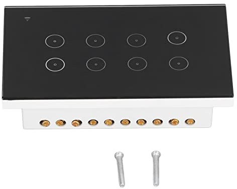 8-gångars Väggbrytare Touch Switch för Lägenhet 95‑250V AC 8 Gangs Wall Switch Touch for Family