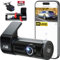 AQV Dashcam Auto Vorne und Hinten 4K mit WiFi Autokamera mit 64GB SD Karte, Loop-Aufnahme, G-Sensor, APP Steuerung, Super Nachtsicht, 170°+140° Weitwinkel, Sicherere Superkondensator, Parküberwachung