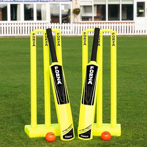 NWS Backyard Cricket Sets | Kwik Cricket | Bats, Stumps, Bails, Balls and A Carry Bag [3 Sizes] (Senior (Full Size))