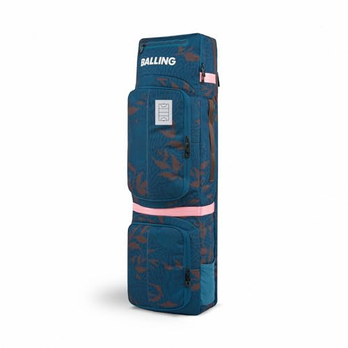 BALLING Feldhockeyschlägertasche, groß, mittel, Stickbag, Hockey, Tasche für Schläger (Pfau, groß)