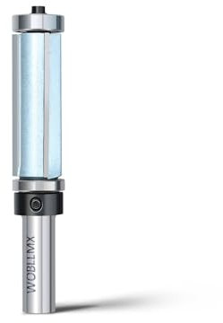 WOBLLMX 12 mm, codolo 3 dilatazioni, fresa a filo, cuscinetti a sfera superiore e inferiore, diametro 19 mm, lunghezza di lavoro 50 mm, lama in metallo duro, maneggevole, durevole e affilata, per la