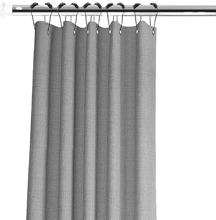 Asta divisoria regolabile da 109 a 358 cm, molla di tensione, senza trapano, asta telescopica per tenda da doccia, asta estensibile per balcone, finitura argento, facile installazione