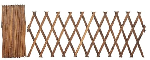 Riuulity Guardrail in Legno Flessibile Traliccio per Piante Espandibile Atmosfera Festosa Decorazioni Natalizie per la Casa