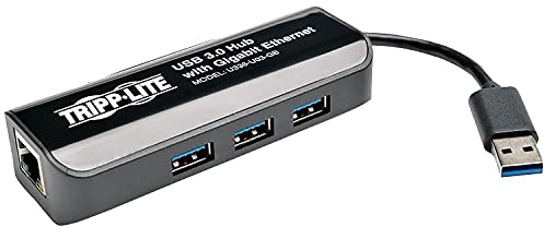 Network Adapter with 3 Port USB 30 Hub