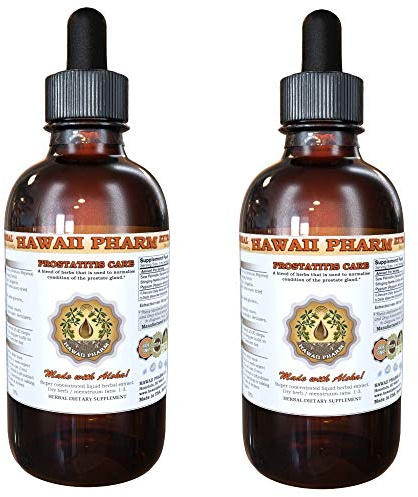 Prostate Support Dietary Supplement: Pygeum (Pygeum Africanum) Bark, Saw Palmetto (Serenoa Repens) Berry, Stinging Nettle (Urtica Dioica) Leaf Tincture (Alcohol-based Liquid Extract) 2x2 oz