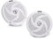 Pyle Marine Speakers - 6.5 Inch 2 Way Waterproof and Weather Resistant Outdoor Audio Stereo Sound System with 240 Watt Power and Low Profile Slim Style - 1 Pair - PLMRS6W (White)