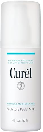 Curel Japanese Skin Care Moisture Facial Milk, Face Moisturizer, 4 fl oz