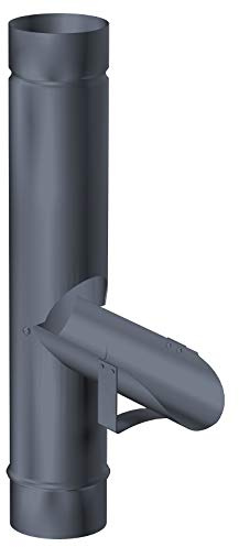 Regenwasserklappe für Fallrohre DN 60 Aluminium anthrazit