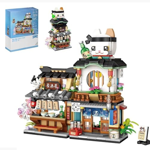 Modèle d'architecture de maison modulaire japonaise, kit de construction 789 pièces, blocs de construction pour enfants et adultes (1232)