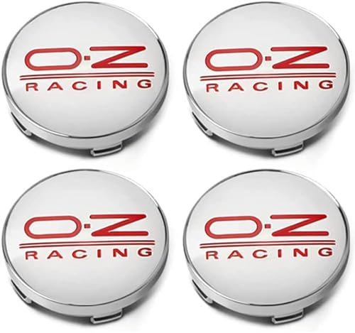 4 Stück Auto Radnabenabdeckung, for OZ Racing, 60 Mm Wasserdicht Staubdicht Nabendeckel Auto Styling Felgen Abdeckung,A