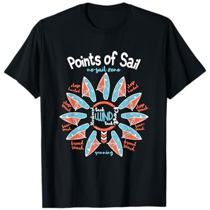 Sailing Boat Crew Points of Sail Funny Quote Boating Sailor T-Shirt