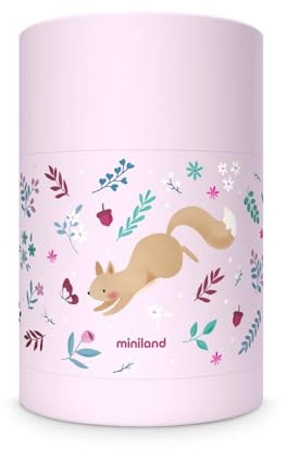 Miniland Contenitore Termico per Alimenti 600 ml in Acciaio Inox, Chiusura Ermetica e Isolamento a Doppia Parete | Squirrel