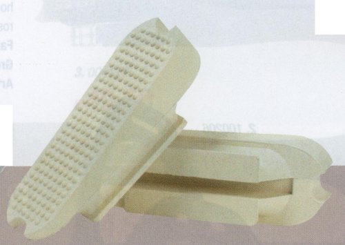 Steigbügeleinlagen, schräg weiß