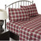 WOOLRICH Juego de sábanas de algodón con Estampado de dijes de cabaña, 100% Franela de algodón, Juego de Ropa de Cama cálido y Mullido, sábanas tamaño Queen, Bolsillo Ajustable para colchones de