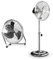 Set Tischventilator und Standventilator in silber 3 Leistungsstufen