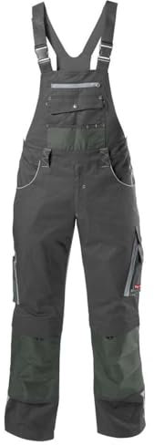 E/D/E FORTIS H-Latzhose 24, Dark grey/black, Gr. 62