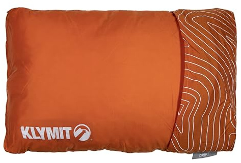 Klymit Unisex's Drift Camping Pillow, Orange, Regular