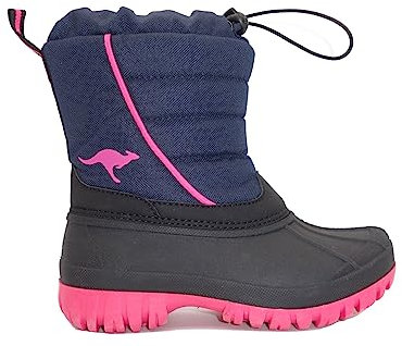 KangaROOS Mädchen K-ben Schneestiefel, Blau, 38 EU