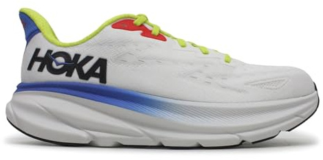 Hoka Clifton 9 Running Shoes Man White Blue