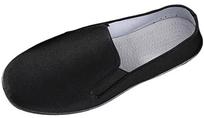 Generisch Chinesische traditionelle Peking-Stil Schuhe Kung Fu Tai Chi Schuhe Gummisohle Unisex Schwarz Lässige Traditioneller chinesischer Stil Schuhe, Faule Schuhe, Pedalschuhe, Kung Fu Schuhe