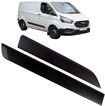 MKAREPART Ensemble complet de garniture de porte latérale droite noire compatible avec Transit Tourneo Custom à partir de 2012 2288640, 2288635 (noir, ensemble droit)