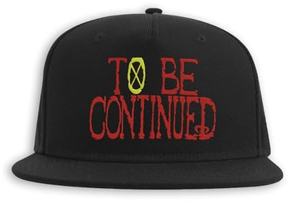 to Be Continued Pirate Anime One Piece Casquette Snapback, Brodée Fullcap, Chapeau à visière Plate