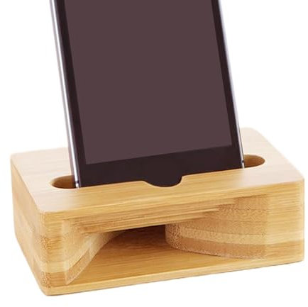 Support d'amplificateur de téléphone portable en bois – Station d'accueil passive pour haut-parleurs | Support de téléphone portable en bois massif et amplificateur de son, support de haut-parleur en