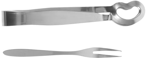 AUTSUPPL Pince Escargot Inox avec Fourchette Pratique Ustensile Cuisine Multi-usage pour Fruits de Mer et Table Confortable et Résistant