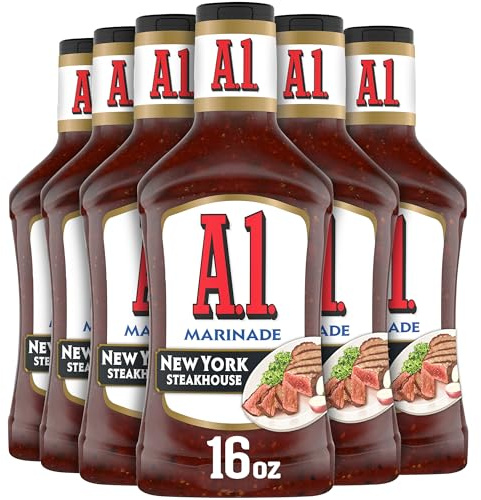 A.1. Steakhouse New York Marinade (16 oz Bottles, Pack of 6)