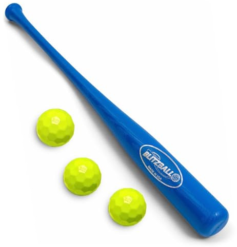 BLITZBALL Starter Pack - Includes (3) Official Brand Balls & (1) Power Bat - Made in USA