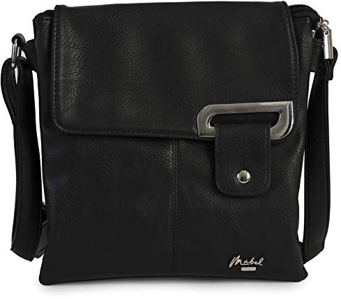Mabel London - Faith - Élégant Mini Sac à Main bandoulière pour Femme (Noir)