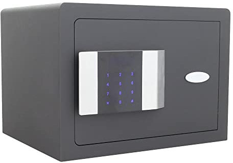 Profirst Möbeltresor Hestia 250 Elektronikschloss Notöffnung LED Touchscreen Innenbeleuchtung Anthrazit BxH 350x250 mm Feuerfalz inkl. Befestigungsmaterial