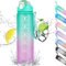 CodiCile Gourde Sport 1l avec paille,bouteille d'eau de motivation avec Marqueur de Temps,bouteille d'eau étanche avec couvercle sans BPA pour sport, gym, bureau, course à pied（Dégradé au vert）