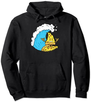 Pelle à fromage pour surf, pizza, surf, équitation, drôle Peperoni Sweat à Capuche