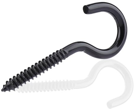 MOGADEE Lot de 4 crochets M8 inox 100 mm, résistants 300 kg, anti-rouille, intérieur/extérieur, art mural/hamacs