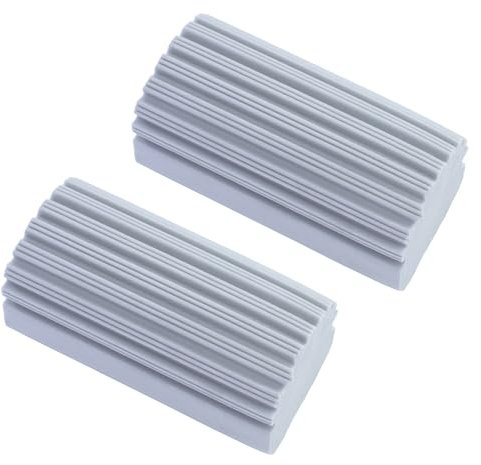 2 Stück Damp Duster, Putzschwamm antistatisch für Staub,Küchenschwämme,Magischer Schmutzradierer Schwamm wiederverwendbar(Grau)