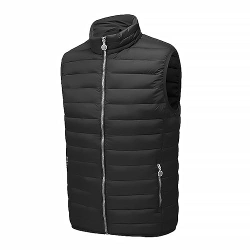 TONY BACKER Gilet Uomo Smanicato Leggero 1210 (IT, Testo, XL, Regular, Regular, NERO)