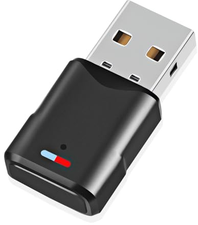 Adaptador USB Bluetooth 5.3 para PS5/PS4/SwitchConsole/PC, Dongle doble emparejamiento de baja latencia llave transmisor receptor de audio inalámbrico para Windows/Macos/Cascos/Altavoces