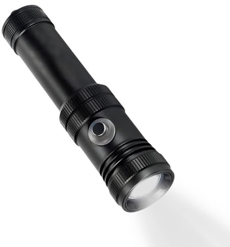 Générique Lampe Torche de Plongée - 4 Modes Étanche Éclairage Subaquatique | Torche De Plongée Pour Sous L'Eau | pour Activités Nocturnes Extérieur Pêche Marine Camping et Randonnée