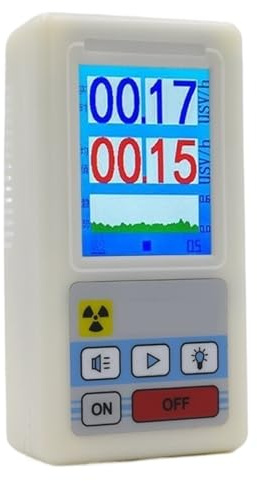 Contatore Geiger Portatile Rilevatore Di Radiazioni Nucleari Dosimetro Personale Raggi X Beta Gamma Tester LCD Radioattività Strumenti Marmo Alta Precisione