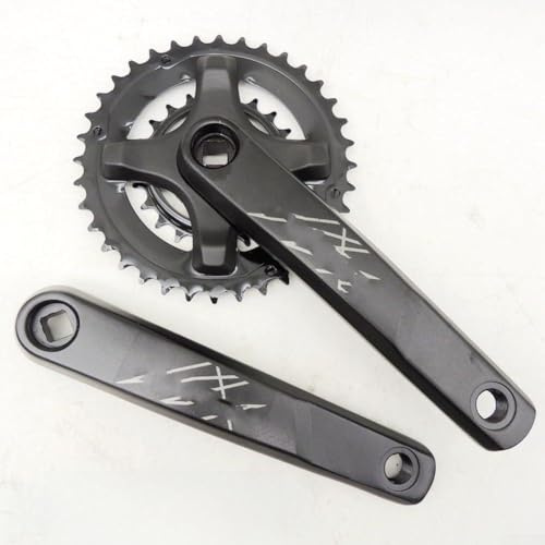 Bielas para bicicleta de montaña 36/22T 8/9 para velocidad con brazos de manivela de aleación de aluminio de 175 mm, interfaz cuadrada cónica para ciclismo