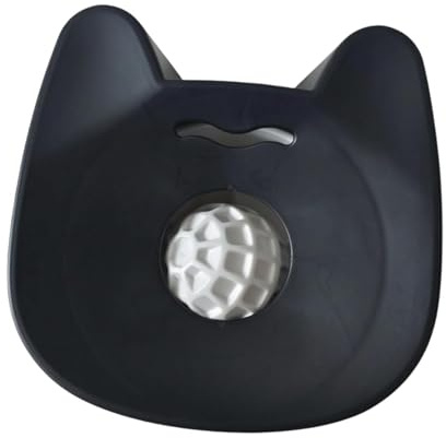 predolo Food Bowl with Grazing Brake, Lick Ball, Non-slip Activity Toy, Creative Treat And Food Bowl for, Small And Medium-sized, black