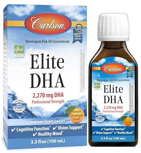 Carlson Labs Elite DHA, 2270mg Natural Orange, 100 ml